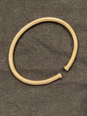 Classic 14K Over Brass Open Cuff Bracelet for Women